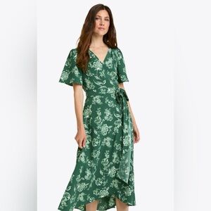 Draper James Gigi Wrap Dress Floral High Low Dress